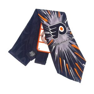 Philadelphia Flyers NHL Tie RM Sport Silk USA 3.75" x 58.5" Hockey Logo NWT